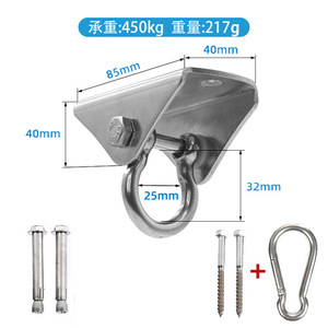 Heavy Duty 360 Swivel <strong>Ceiling</strong> <strong>Hooks</strong> Spring-Assisted Hanging <strong>Hardware</strong> for Porch Swing Punching Bag Hammock Chair Heavy Industry - Product Image 2