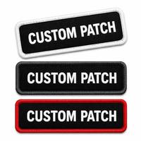 Patch personnalisé avec nom, 3D, pour motards, appliqué sur veste, gilet, chapeaux, avec fixation auto-agrippante