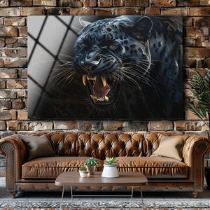 Eleganti disegni animali, stampa HD su vetro temperato, decorazione da parete, pittura acrilica su vetro di lusso personalizzata, design artistico personalizzato su <span class=keywords><strong>plexiglass</strong></span> - Product Image 3