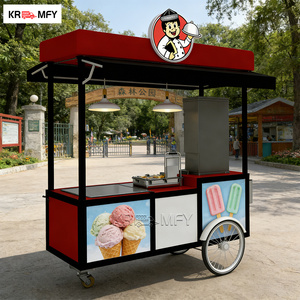 Vente flash Congélateur de présentation de gelato pas cher Chariot italien Vente au détail d'aliments Hôtels Boulangeries Crèmeries - Product Image 3