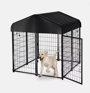 Jaula para Perros Pequeña, Resistente a los Rayos UV, Impermeable, Galvanizada, Ecológica, con Cubierta de Tela Oxford, Diseño Animal, Material Metálico - Product Image 2