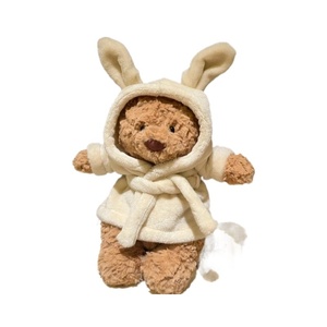 Oso de Peluche Kawaii de <span class=keywords><strong>Barcelona</strong></span> con Bata, Muñeco de Peluche Suave para Decoración del Hogar y Regalo para Niños - Product Image 6