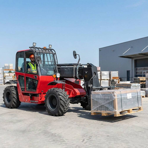 Truk Angkat Teleskopik 7m All Terrain 3.5ton Forklift Peternakan Mesin Diesel 4x4 Pengangkat Material Grosir Baru - Product Image 3