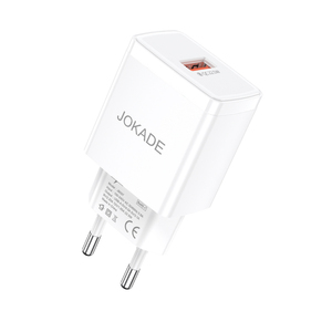 Cargador USB Jokade 5V 3A Blanco para Dispositivos Móviles - Product Image 1