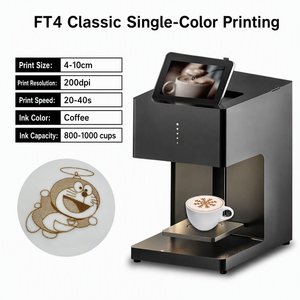 Imprimante alimentaire 3D multifonctionnelle, machine à café à encre comestible pour l'impression de café latte, latte art, machine à mousse de bière et à gâteaux - Product Image 3