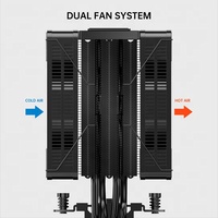 Refroidisseur de processeur de ventilateurs de PC de jeu à 4 caloducs haute performance avec refroidissement par ventilateur PWM 120mm pour ordinateur