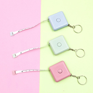 <b>Tape</b> <b>Measure</b> Automatic Telescopic Square 1.5M Mini Portable Metric Home Body Measurement Ruler With Keychain - Product Image 3
