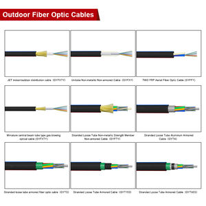 Hanxin आउटडोर सिंगलमोड फाइबर ऑप्टिकल केबल पाइप ढीले ट्यूब पे शीथ 48/72/96/112/144/288 कोर संचार केबल - Product Image 4