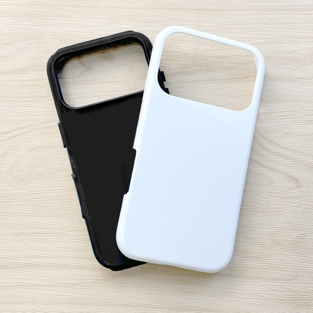 3D 2 in 1 Sublimation Phone case 3D DIY Blank Soft TPU+ Hard PC Phone case for iphone 17 iphone 16pro iphone 15pro Max 14plus