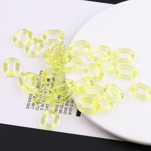 Colorful Transparent U Shaped Plastic Resin Chain Links For DIY Jewelry <b>Bag</b> Accessories 19mm - Product Image 4