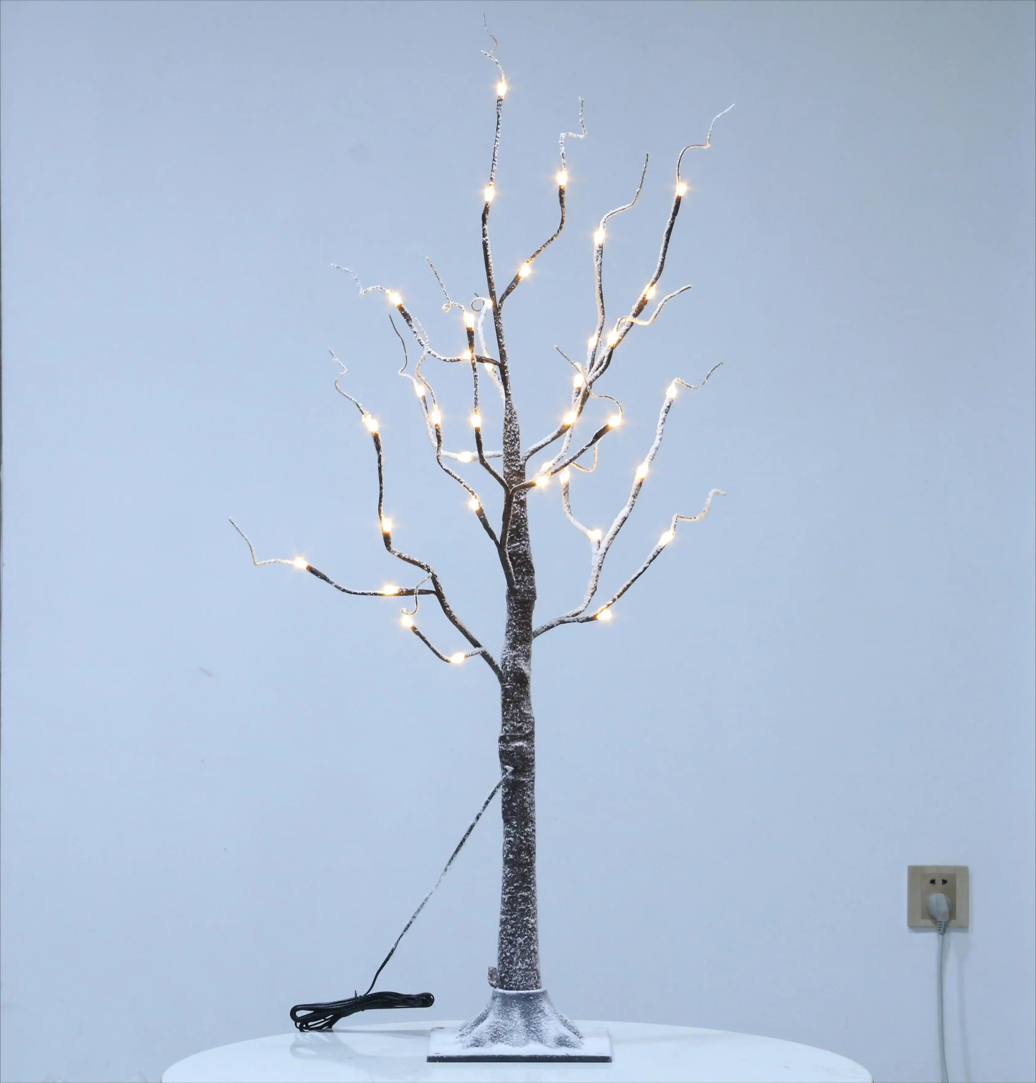 36L LED Bonsai Snow Tree H90CM Artificial Decoration Light Home/Festival/Party/Christmas Indoor and Outdoor Use Warm White