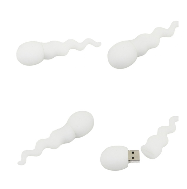 2D 3D Soft PVC Material Custom Sperm Shape  Usb Flash Drive , Sperm Usb Thumb Drive, Sperm Pen Drive