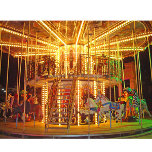 Carrusel de Doble Piso de Lujo, Equipo de Entretenimiento con Luces LED y Música para Parques Temáticos y Resorts - Product Image 6