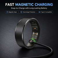 Bague Intelligente Ultra Légère en Aluminium Spatial 8mm, Suivi de Santé, Podomètre, Compteur de Calories et de Distance, Étanche IP68, Utilisation Quotidienne