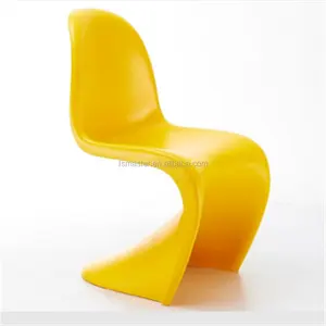 Replica elegante grazia ABS stampaggio ad iniezione classico verner sedia, S forma sedia