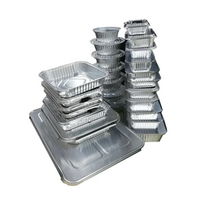 Mestaek Aluminum Foil Container 5200 High Curl Edge With Lid Disposable Takeout Box For Food Packaging - Product Image 5