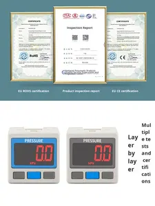 เกจวัดความดันดิจิตอลพลาสติก ZSE20 ISE30A บารอมิเตอร์ 01 สวิตช์วัดแรงดัน L ว่างเปล่า DPSN แรงดันบวก แรงดันลบ <span class=keywords><strong>1</strong></span> กิโลกรัม ผลิต - Product Image 2