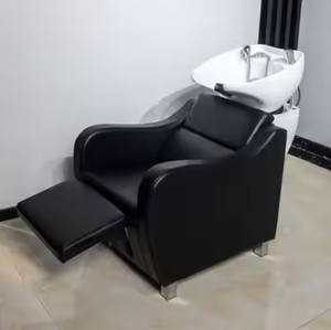 Fauteuil-lave-tête moderne Zs Factory Direct avec nouveau bassin blanc pour salons de beauté et de coiffure - Product Image 1