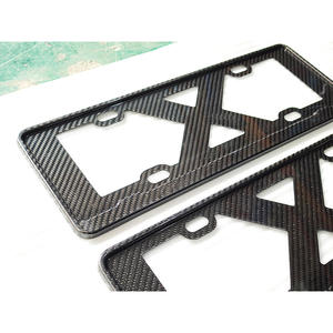 Modification de voiture 2011-2023, plaque d'immatriculation neuve, pare-chocs avant en fibre de carbone pour Cayenne Macan Panamera 718 <span class=keywords><strong>911</strong></span> - Product Image 5