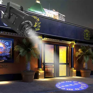 Guangzhou manufacturer colorful Dynamic kinetic 50w image led Gobo logo projector light for bar disco advertising