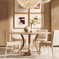 Chaise de salle à manger marron design, style mi-siècle, luxe moderne, dossier haut, rembourrée en mousse, avec revêtement en cuir texturé