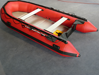 Bateau Gonflable de Haute Qualité 360cm en PVC, Bateau à Rames Aquatique pour Fêtes en Plein Air