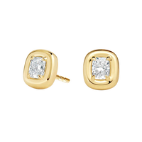 Boucles d'oreilles en moissanite 2 carats taille coussin D VVS1, en argent sterling 925 sans nickel, plaquées or 18 carats, bijoux fins pour femmes