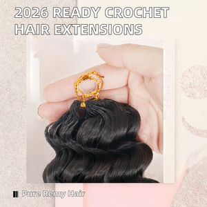 Extensiones de Cabello Remy Indio FeatherWeft 2026 Listas para Enviar, Crochet, Nudo Invisible, Integración Perfecta - Product Image 2