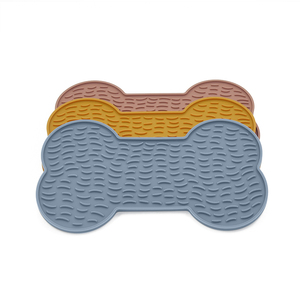 Fabrik Niedriger Preis Direkt Lebensmittel qualität Silikon Pet <span class=keywords><strong>Lick</strong></span> Mat Knochen form Hund Silikon <span class=keywords><strong>Lick</strong></span> Mat Mit Saugnäpfen - Product Image 6