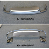 A6 C7 No Sline(2012-2015) Remplacer le diffuseur arrière de style S6 Prix d'usine OEM C7 S6 Noir Stye Diffuseur de pare-chocs arrière pour Audi A6 C7