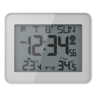 Digitaler Wecker LCD-Display Elektronischer Multifunktion skalen der mit funk gesteuerter Hintergrund beleuchtung