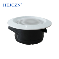 Grille de ventilation verticale ronde moderne en PVC pour plafond, sortie d'air frais pour bureau, cache de ventilation de climatisation