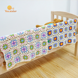 Couverture personnalisée en peluche matelassée au crochet 100% coton tricoté sur mesure pour nouveau-né, écologique, 300 fils, vente en gros - Product Image 3