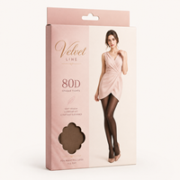 Boîte d'emballage personnalisée pour pantalons à accrocher, boîte pliable en carton blanc, utilisée pour les bas, les chaussettes, les sous-vêtements
