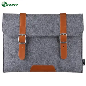 Kunden spezifisches Logo Unisex Männer Frauen Multi Pocket Filz Business Tragbare Computer Datei Ordner Notebook Aktentasche Office Laptop Taschen