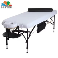 Tables et lits de massage pliables portables en aluminium, lit de massage de nouvelle conception, extra large, hauteur réglable, table de massage de spa
