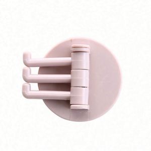 2024 Swivel 4-Hook Strong Plastic Eco-Friendly Vintage <b>Towel</b> Hanger Clothing Bathroom <b>Wall</b>-<b>Mounted</b> Drill Perforation-free - Product Image 2