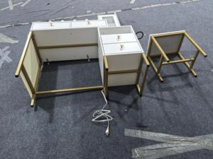 Factory Direct <b>Makeup</b> <b>Vanity</b> Desk with <b>Mirror</b> and 10 Lights Bulbs, Table Set Drawers Charging Station - Product Image 6