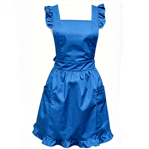 Delantal de <span class=keywords><strong>Chef</strong></span> de Poliéster y Algodón para Mujer, Delantal de <span class=keywords><strong>Cocina</strong></span> Personalizado al por Mayor para Restaurantes y Bares - Product Image 5