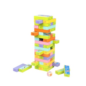 ألعاب لوحية للأطفال من المصنع مباشرة مصممة بألوان 5 في 1 طبقات مكدسة من الكتل عالية الضخ ألعاب تعليمية - Product Image 1