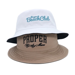High Quality <b>Reversible</b> Waterproof Sun Protection Casual <b>Bucket</b> <b>Hat</b> Custom Embroidery Printed Logo Fisherman Style Fishing Daily - Product Image 2