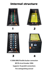 Yixiang EU ชุดแบตเตอรี่ Lifepo4 51.2V 32kwh 3.2V 628AH 16S พร้อม JK 300A V19 BMS ก้อนแบตเตอรี่ประกอบความจุมาก - Product Image 6