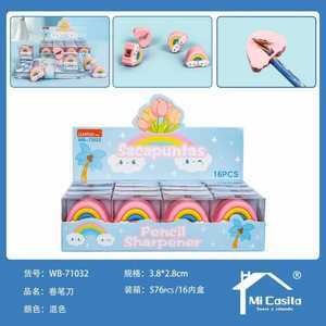 U&ICO Pencil Sharpener WB-71032 Manual Mechanical Silicone Blade Standard Size School Office Supply - Product Image 3