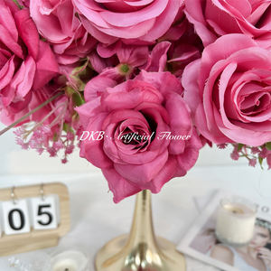 Bouquet de Boda de Bola de Flores de Color Personalizado al por Mayor, Bola de Flores de Rosa de Seda Artificial para Arreglos de Eventos - Product Image 4