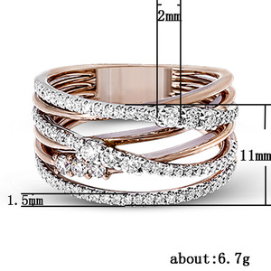 Anello a strati avvolgente da donna, gioiello creativo a fascia intrecciata, accessorio per outfit quotidiano e da festa - Product Image 2