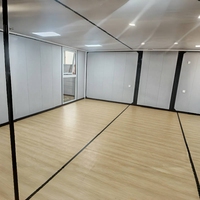 Maison préfabriquée moderne de 72 mètres carrés, conteneur extensible de 20 pieds sur 40 pieds avec 2 ou 3 chambres et cuisine