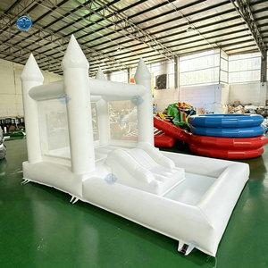 Château gonflable commercial pour bébés, mini, en PVC, blanc, pour l'extérieur, structure gonflable commerciale - Product Image 2