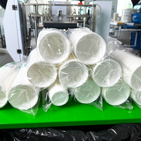 Machine de comptage automatique de gobelets à grande vitesse, enveloppeuse à flux contrôlée par PLC pour gobelets en plastique et en papier jetables, sacs de qualité alimentaire
