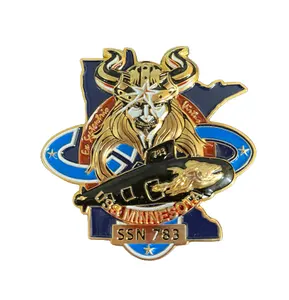 Badge per monete Hard Challenge personalizzati motivati da <span class=keywords><strong>NASA</strong></span> fabbricati con tecnologia moderna in acciaio metallico americano in stile oro - Product Image 1