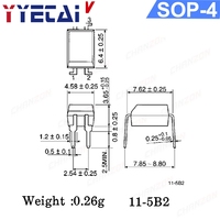 50 piezas PC817C PC817B PC814A DIP4 SOP4 Optoacoplador EL817 817C FL817C PS817C LTV817C DIP SMD PC814 EL814A EL814 Nuevo Original Opto